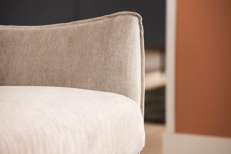 Trend Lyx 3-istuttava Vasenkätinen L-muotoinen Divaanisohva Kankaalla - Beige - Huonekalut - Sohva - Divaanisohva