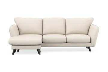 Trend Lyx 3-istuttava Vasenkätinen L-muotoinen Divaanisohva Kankaalla - Beige - Huonekalut - Sohva - Divaanisohva