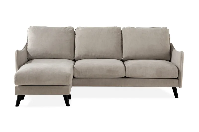 Trend Lyx 3-istuttava Vasenkätinen L-muotoinen Divaanisohva Kankaalla, Beige