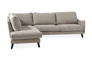 Trend Lyx 3-istuttava Vasenkätinen L-muotoinen Divaanisohva Kankaalla - Beige - Huonekalut - Sohva - Divaanisohva
