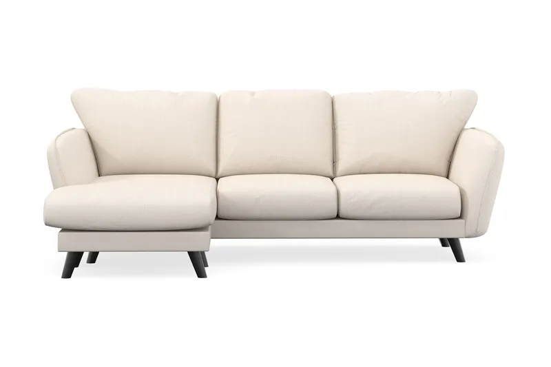 Trend Lyx 3-istuttava Vasenkätinen L-muotoinen Divaanisohva Manchester-kankaalla, Beige