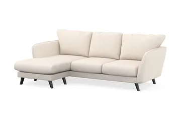 Trend Lyx 3-istuttava Vasenkätinen L-muotoinen Divaanisohva Manchester-kankaalla - Beige - Huonekalut - Sohva - Divaanisohva