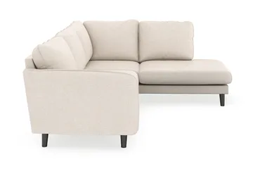 Trend Lyx 4-istuttava Oikeakätinen L-muotoinen Divaanisohva Kankaalla - Beige - Huonekalut - Sohva - Divaanisohva