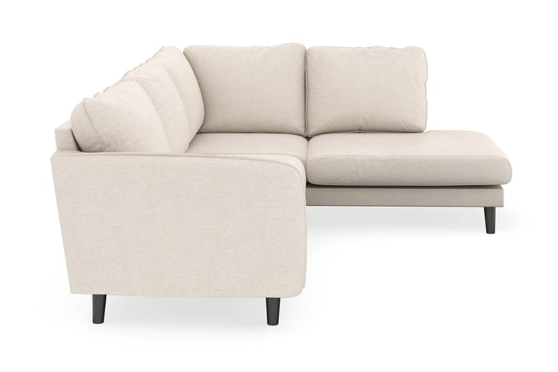 Trend Lyx 4-istuttava Oikeakätinen L-muotoinen Divaanisohva Kankaalla - Beige - Huonekalut - Sohva - Divaanisohva