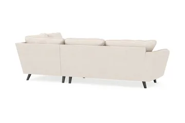 Trend Lyx 4-istuttava Oikeakätinen L-muotoinen Divaanisohva Kankaalla - Beige - Huonekalut - Sohva - Divaanisohva