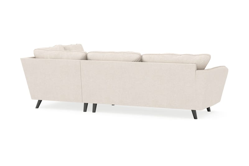 Trend Lyx 4-istuttava Oikeakätinen L-muotoinen Divaanisohva Kankaalla - Beige - Huonekalut - Sohva - Divaanisohva