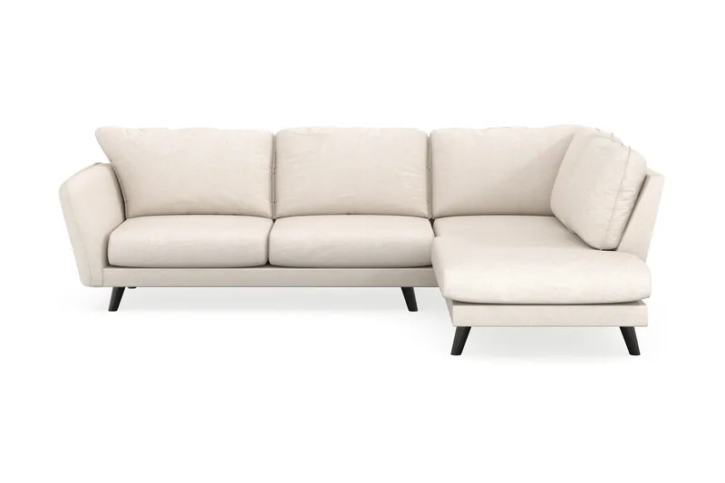 Trend Lyx 4-istuttava Oikeakätinen L-muotoinen Divaanisohva Kankaalla, Beige
