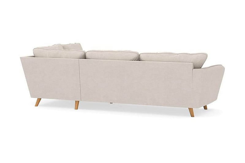 Trend Lyx 4-istuttava Oikeakätinen L-muotoinen Divaanisohva Kankaalla - Beige - Huonekalut - Sohva - Divaanisohva