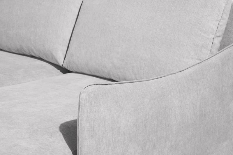 Trend Lyx 4-istuttava Oikeakätinen U-muotoinen Sohva Divaanilla ja Divaanituolilla Kankaalla - Vaaleanharmaa - Huonekalut - Sohva - Divaanisohva