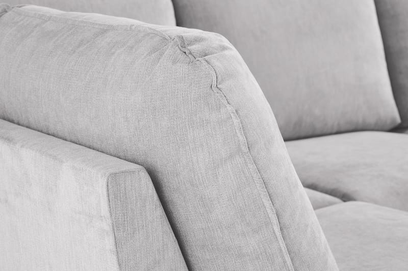 Trend Lyx 4-istuttava Oikeakätinen U-muotoinen Sohva Divaanilla ja Divaanituolilla Kankaalla - Vaaleanharmaa - Huonekalut - Sohva - U-Sohva