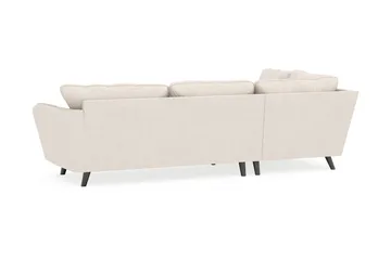 Trend Lyx 4-istuttava Vasenkätinen L-muotoinen Divaanisohva Kankaalla - Beige - Huonekalut - Sohva - Divaanisohva