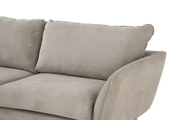 Trend Lyx 4-istuttava Vasenkätinen L-muotoinen Divaanisohva Kankaalla - Beige - Huonekalut - Sohva - Divaanisohva