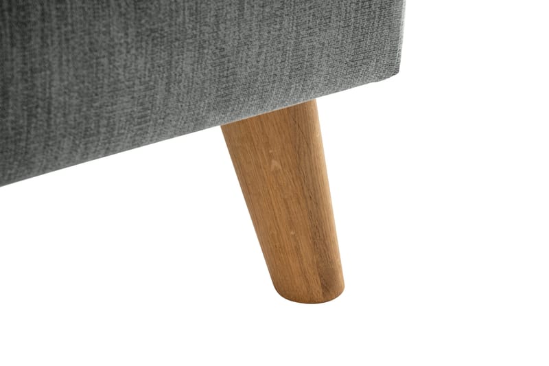 Trend Lyx 4-istuttava Vasenkätinen L-muotoinen Divaanisohva Kankaalla - Harmaa - Huonekalut - Sohva - Divaanisohva - 4 istuttava sohva divaanilla