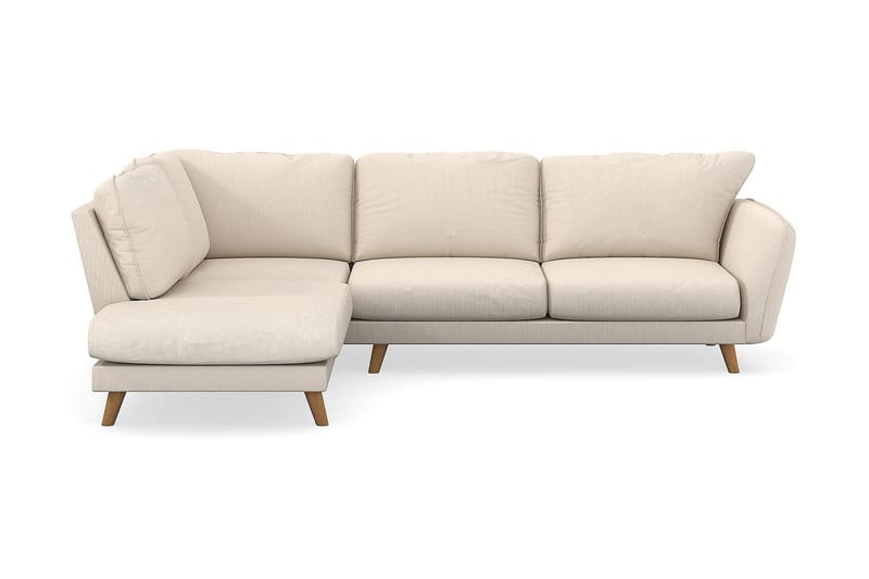 Trend Lyx 4-istuttava Vasenkätinen L-muotoinen Divaanisohva Manchester-kankaalla - Beige - Huonekalut - Sohva - Divaanisohva