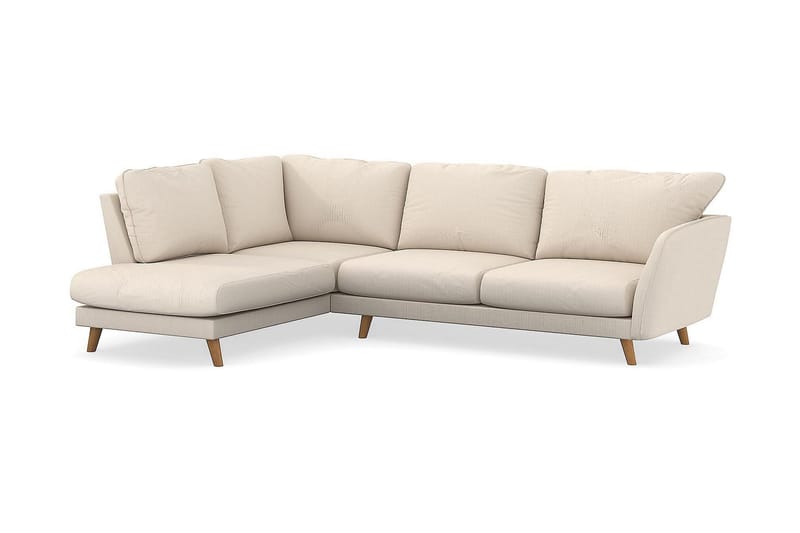 Trend Lyx 4-istuttava Vasenkätinen L-muotoinen Divaanisohva Manchester-kankaalla - Beige - Huonekalut - Sohva - Divaanisohva
