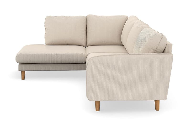 Trend Lyx 4-istuttava Vasenkätinen L-muotoinen Divaanisohva Manchester-kankaalla - Beige - Huonekalut - Sohva - Divaanisohva