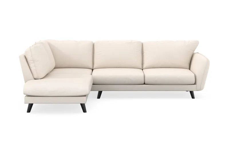 Trend Lyx 4-istuttava Vasenkätinen L-muotoinen Divaanisohva Manchester-kankaalla, Beige
