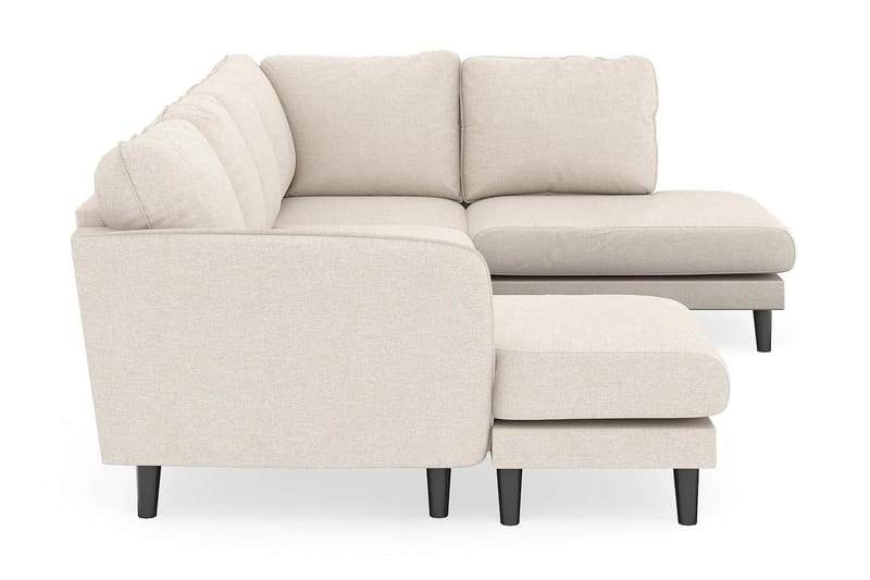 Trend Lyx 4-istuttava Vasenkätinen U-muotoinen Sohva Divaanilla ja Divaanituolilla Kankaalla - Beige - Huonekalut - Sohva - Divaanisohva