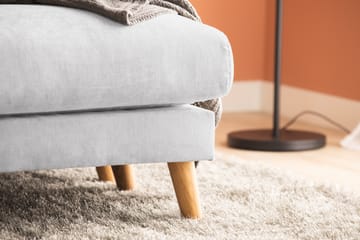 Trend Lyx 4-istuttava Vasenkätinen U-muotoinen Sohva Divaanilla ja Divaanituolilla Kankaalla - Vaaleanharmaa - Huonekalut - Sohva - Divaanisohva