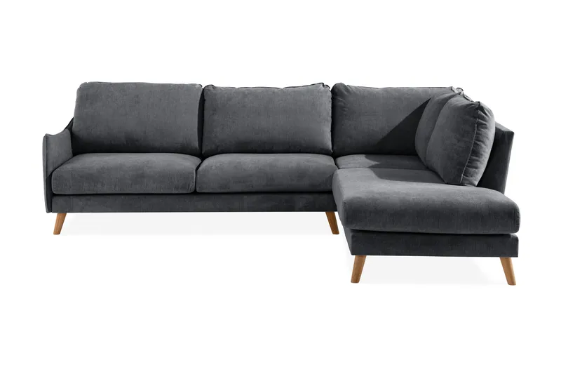 Trend Lyx Leposohva Oikea, Tummanharmaa/Tammi