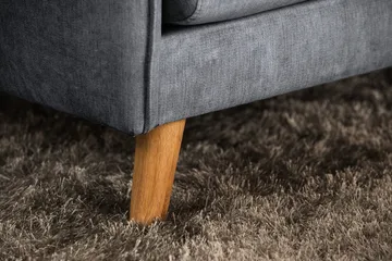 Trend Lyx Leposohva Oikea - Tummanharmaa/Tammi - Huonekalut - Sohva - Divaanisohva