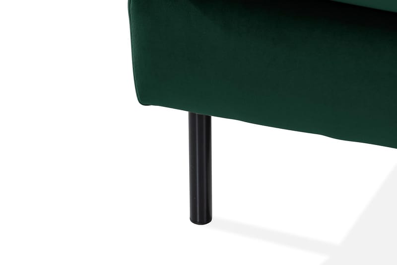 U-sohva Elion divaanilla Sametti Vasen - Vihreä - Huonekalut - Sohva - Divaanisohva