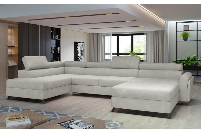 U-sohva Osettia Divaanilla Oikea - Beige - Huonekalut - Sohva - Divaanisohva