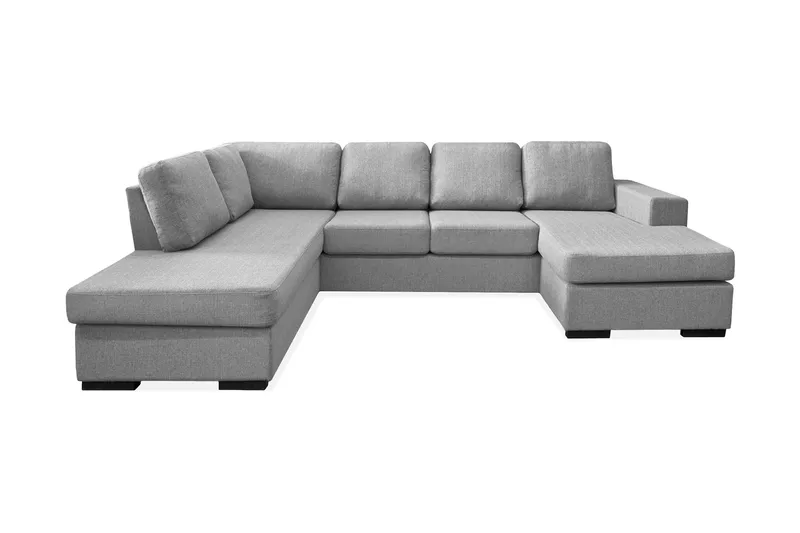 U-Sohva Rodrigo divaanilla Oikea, Vaaleanharmaa