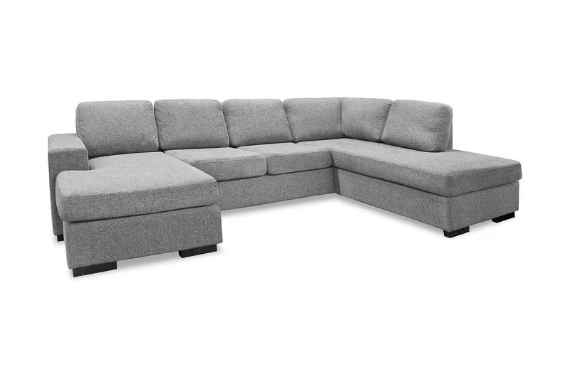 U-Sohva Rodrigo divaanilla Vasen, Vaaleanharmaa