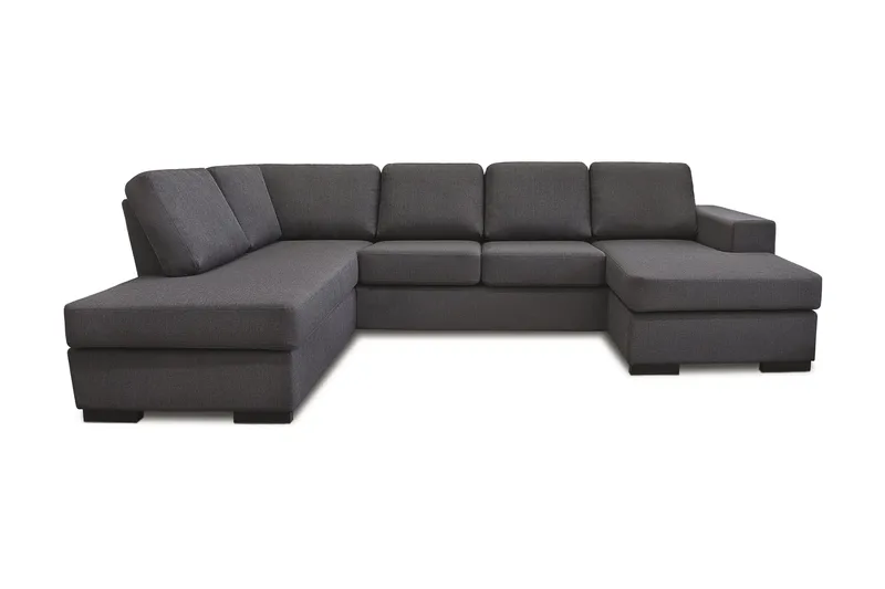 U-Sohva Romeo divaanilla Oikea, Harmaa