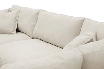 Valencia Extra Syvä 4-istuttava sohva divaanilla, oikea - Beige - Huonekalut - Sohva - Divaanisohva