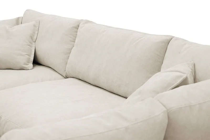 Valencia Extra Syvä 4-istuttava sohva divaanilla, oikea - Beige - Huonekalut - Sohva - Divaanisohva