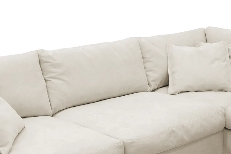 Valencia Extra Syvä 4-istuttava sohva divaanilla, oikea - Beige - Huonekalut - Sohva - Divaanisohva