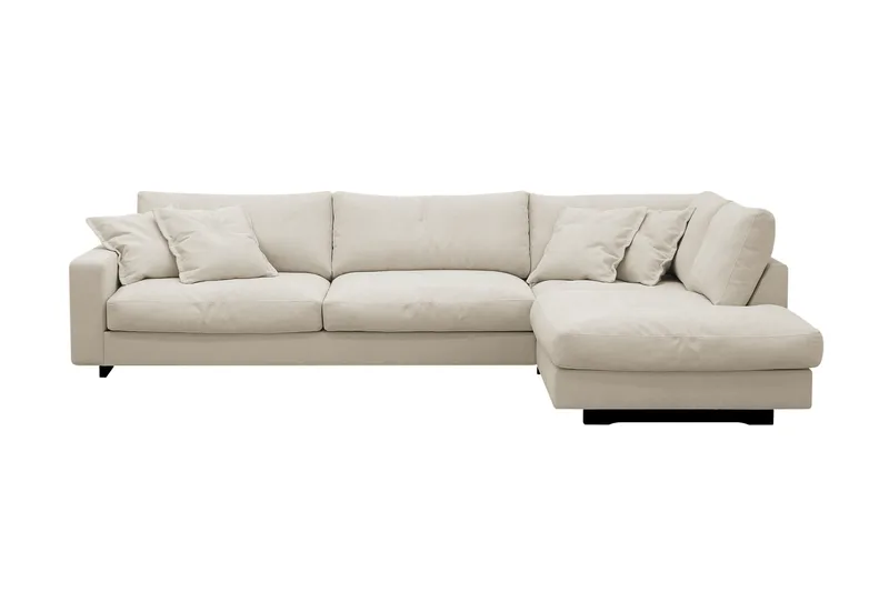 Valencia Extra Syvä 4-istuttava sohva divaanilla, oikea, Beige