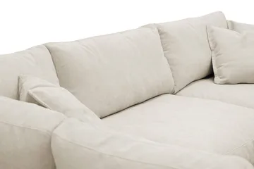 Valencia Extra Syvä 4-istuttava sohva divaanilla, vasen - Beige - Huonekalut - Sohva - Divaanisohva