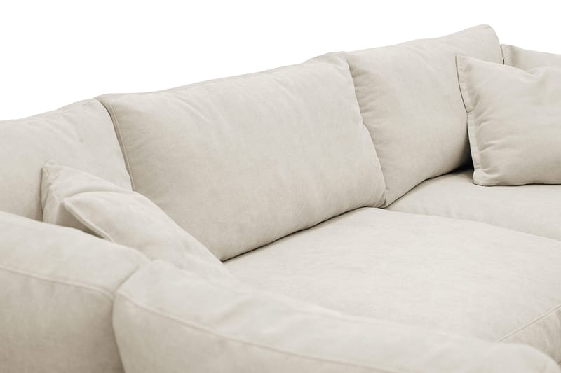 Valencia Extra Syvä 4-istuttava sohva divaanilla, vasen - Beige - Huonekalut - Sohva - Divaanisohva