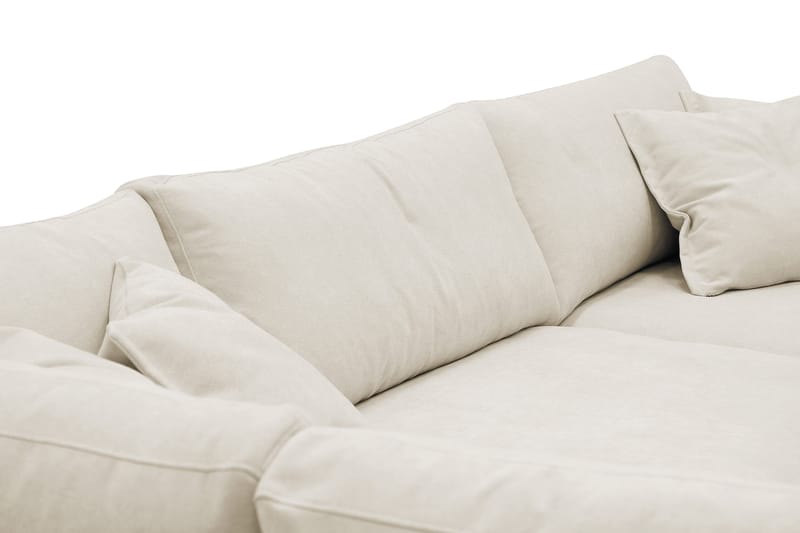 Valencia Extra Syvä 4-istuttava sohva divaanilla, vasen - Beige - Huonekalut - Sohva - Divaanisohva