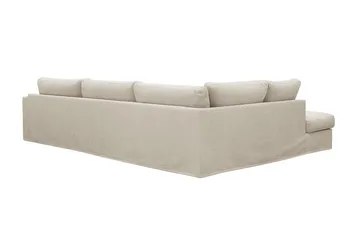Valencia Extra Syvä 4-istuttava sohva divaanilla, vasen - Beige - Huonekalut - Sohva - Divaanisohva