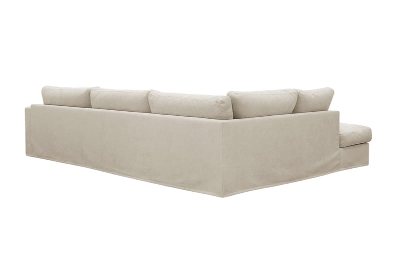 Valencia Extra Syvä 4-istuttava sohva divaanilla, vasen - Beige - Huonekalut - Sohva - Divaanisohva