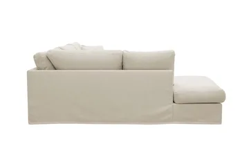 Valencia Extra Syvä 4-istuttava sohva divaanilla, vasen - Beige - Huonekalut - Sohva - Divaanisohva