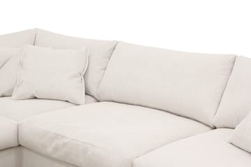 Valencia Extra Syvä 4-istuttava sohva divaanilla, vasen - Offwhite - Huonekalut - Sohva - Divaanisohva