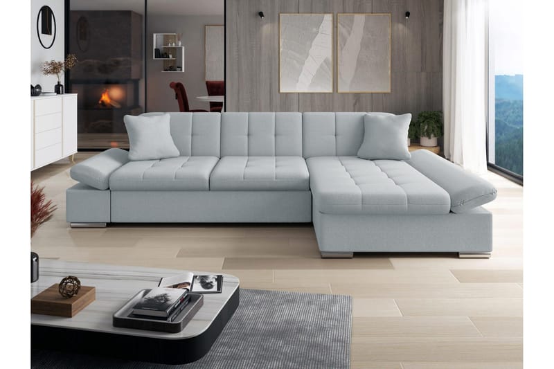 Vananda Divaanisohva, 3-istuttava - Sininen - Huonekalut - Sohva - Divaanisohva - 3 istuttava sohva divaanilla