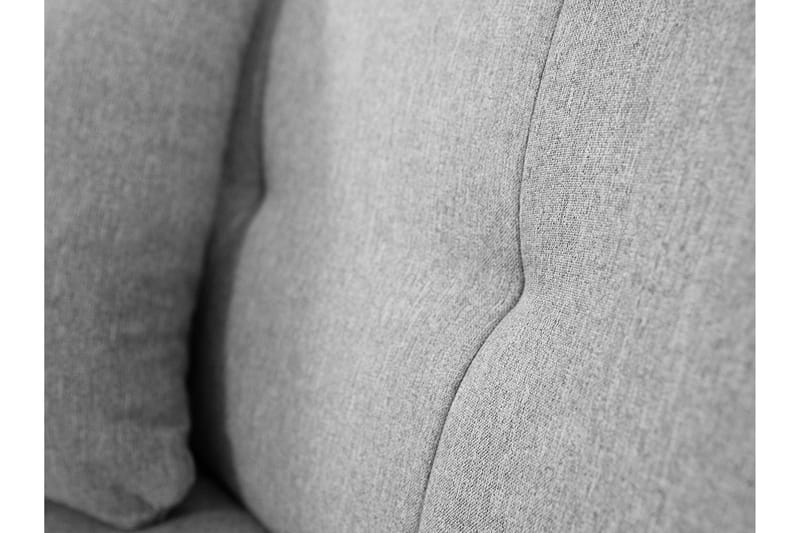 Vananda Sohva Divaanilla 3-istuttava Keinonahka - Musta / Harmaa - Huonekalut - Sohva - Divaanisohva - 3 istuttava sohva divaanilla