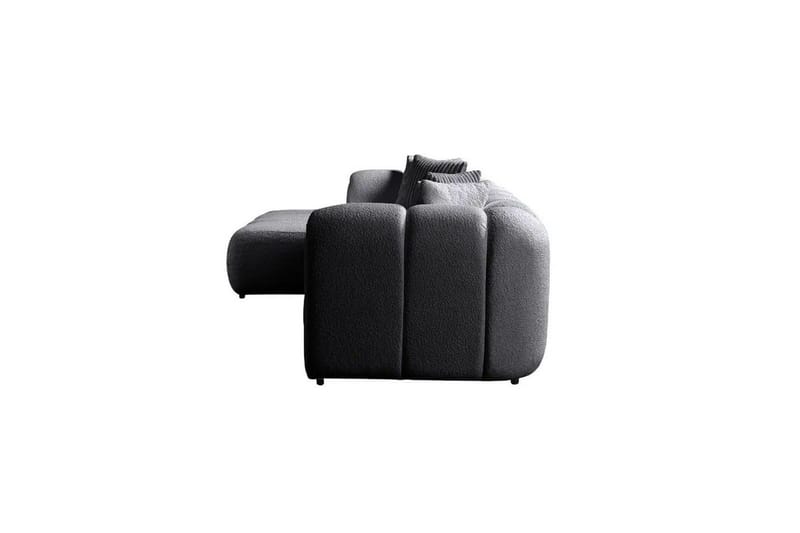 Varrel Sohva divaanilla 3-istuttava - Tummanharmaa - Huonekalut - Sohva - Divaanisohva - 3 istuttava sohva divaanilla