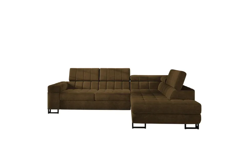 Warwick Sohva Chaise Longuella 3-ist., Ruskea