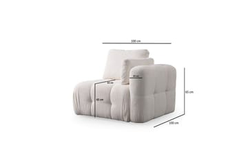 Yvara Sohva med Divan 2-sits - Beige - Huonekalut - Sohva - Moduulisohva - Moduulisohvakokonaisuus
