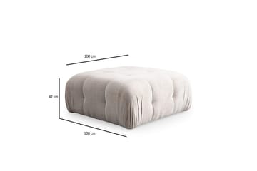 Yvara Sohva med Divan 2-sits - Beige - Huonekalut - Sohva - Moduulisohva - Moduulisohvakokonaisuus