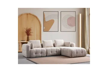 Yvara Sohva med Divan 4-sits - Beige - Huonekalut - Sohva - Moduulisohva - Moduulisohvakokonaisuus