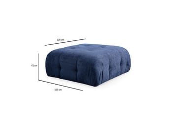 Yvara Sohva med Divan 4-sits - Sininen - Huonekalut - Sohva - Moduulisohva - Moduulisohvakokonaisuus