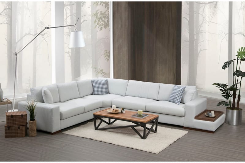 Divaanisohva Portiella - Beige - Huonekalut - Sohva - Kulmasohva